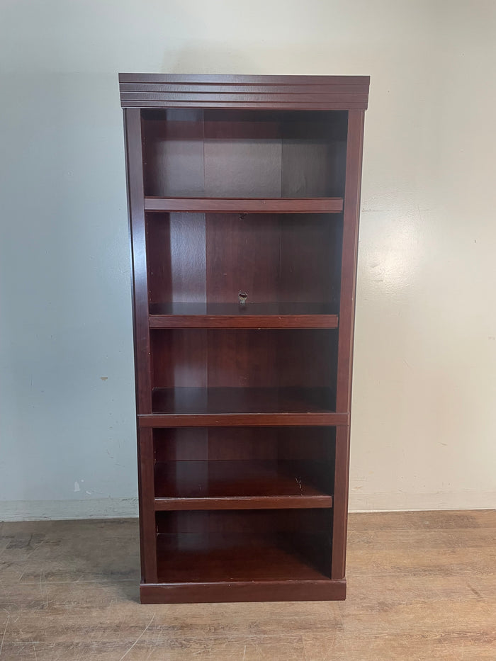 Redwood Veneer Bookcase