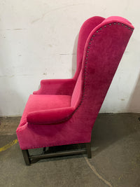 Queen Red Velvet Armchair