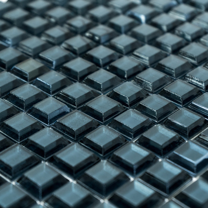 Crystal Mosaic Tiles Dark Turquoise EV08 - 11.5" x 11.5"