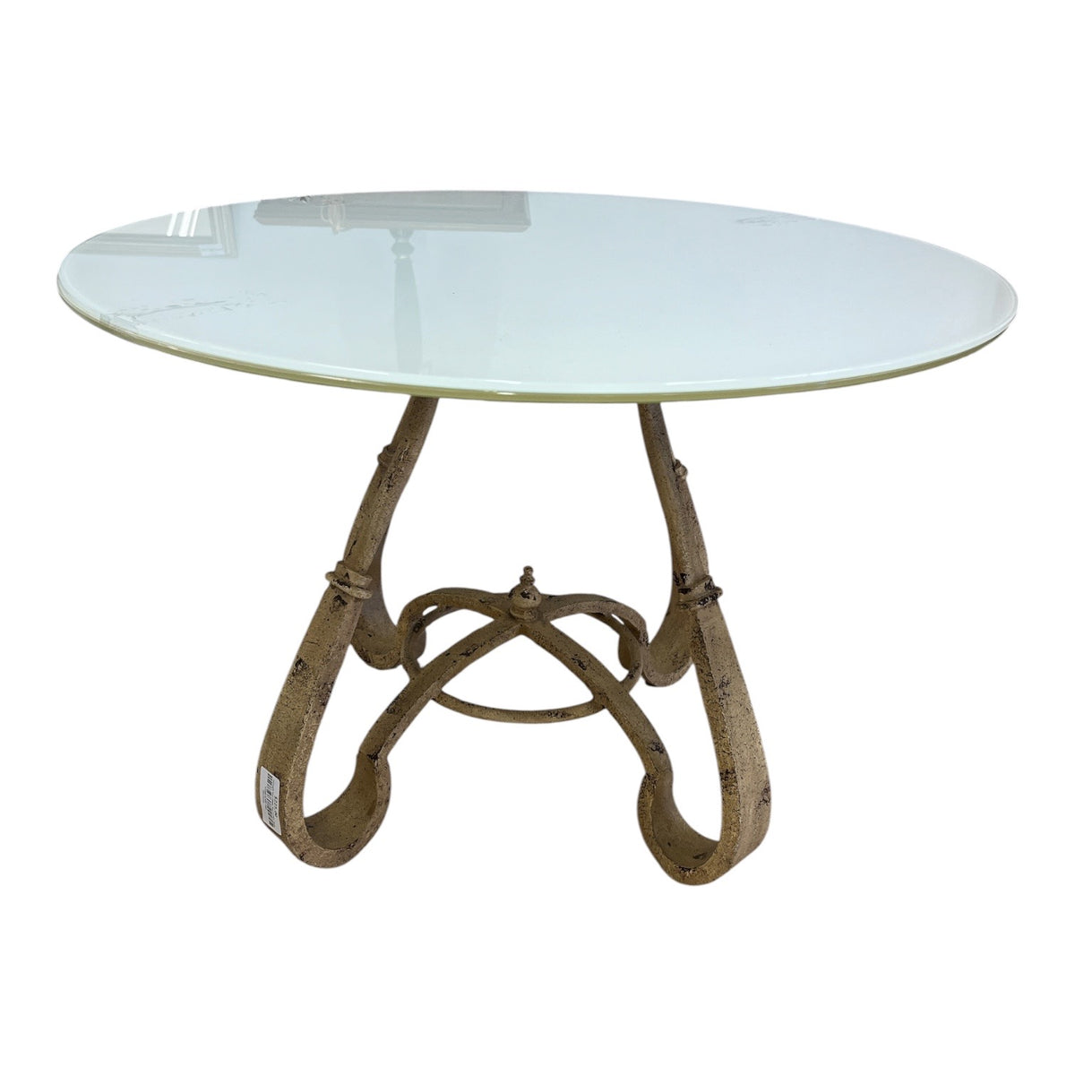 Wrought Iron Glass Top Coffee Table