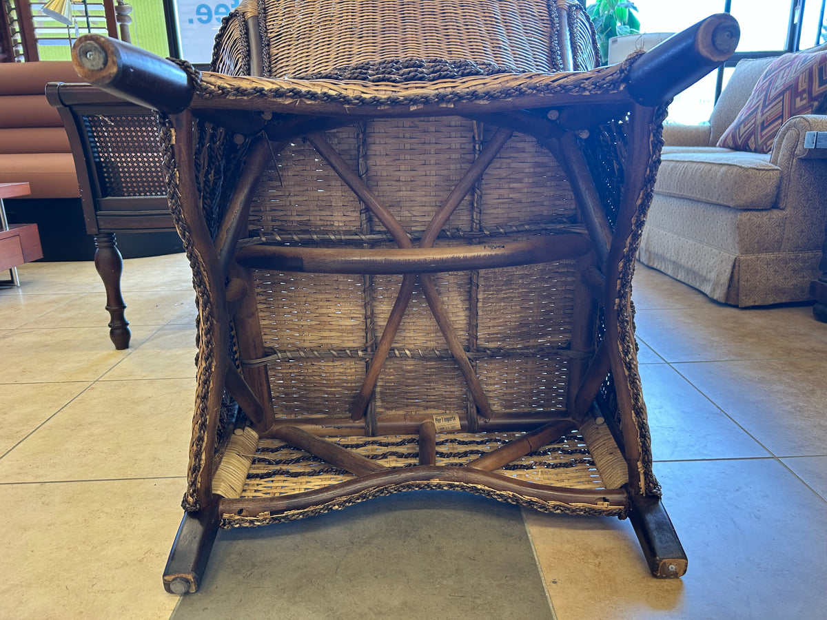 Pier 1 Bohemian Wicker Armchair
