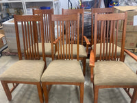 Mission Style Dining Set With 6 Chairs
