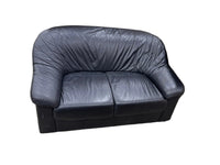 Black Leather Loveseat