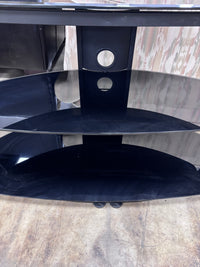 Black Glass TV Stand