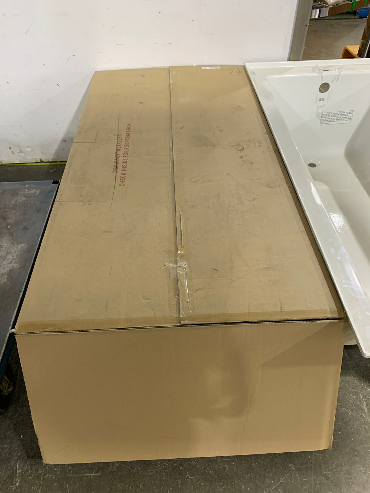 Wyndham Collection Grayley 66" x 32" Alcove Bathtub with a right-hand drain