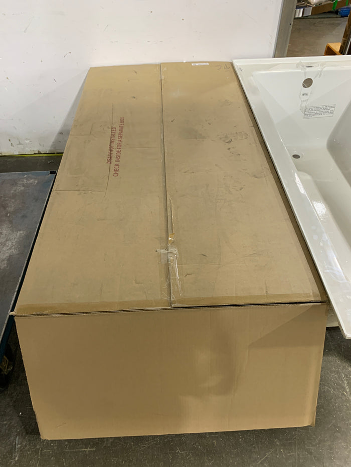 Wyndham Collection Grayley 66" x 32" Alcove Bathtub with a right-hand drain