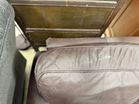 Chocolate Brown Leather 4-Seater Sectional Sofa