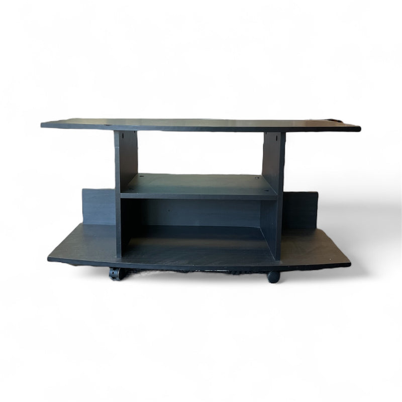 Black TV Stand With Shelf
