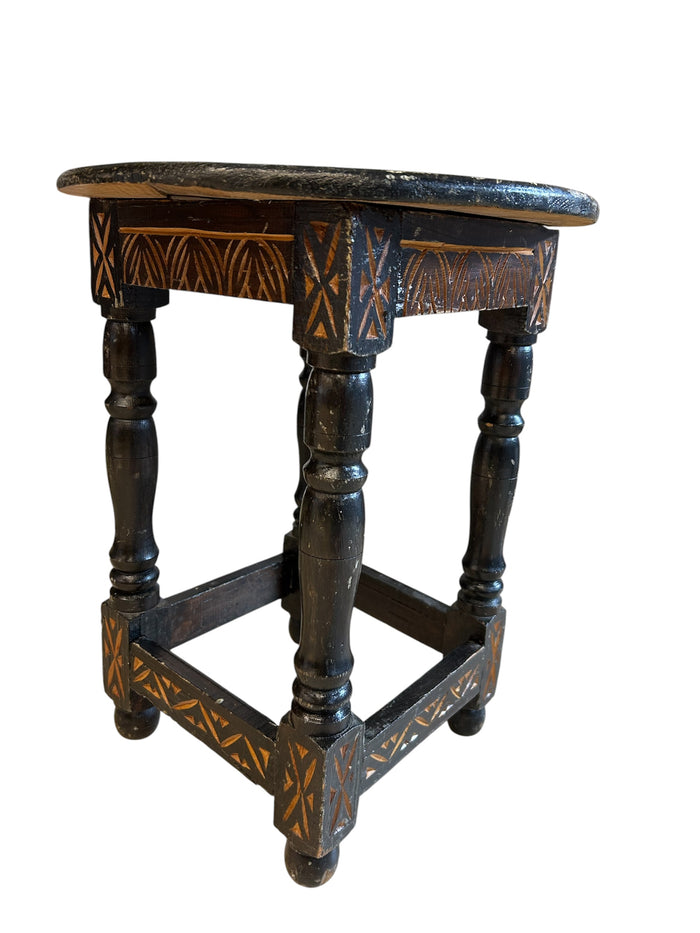 Aztec Wood Sidetable