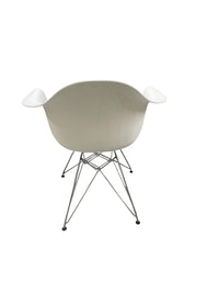 Bucket Chair with Chrome Metal Legs