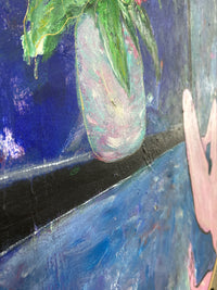 "3/4 Nude with 3 Flowers" Barbara McGivern