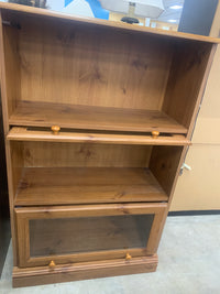 Wood Unit With 2 Horizontal Doors