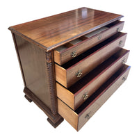 Ornate 4-Drawer Chest with Carved Rope-Style Columns