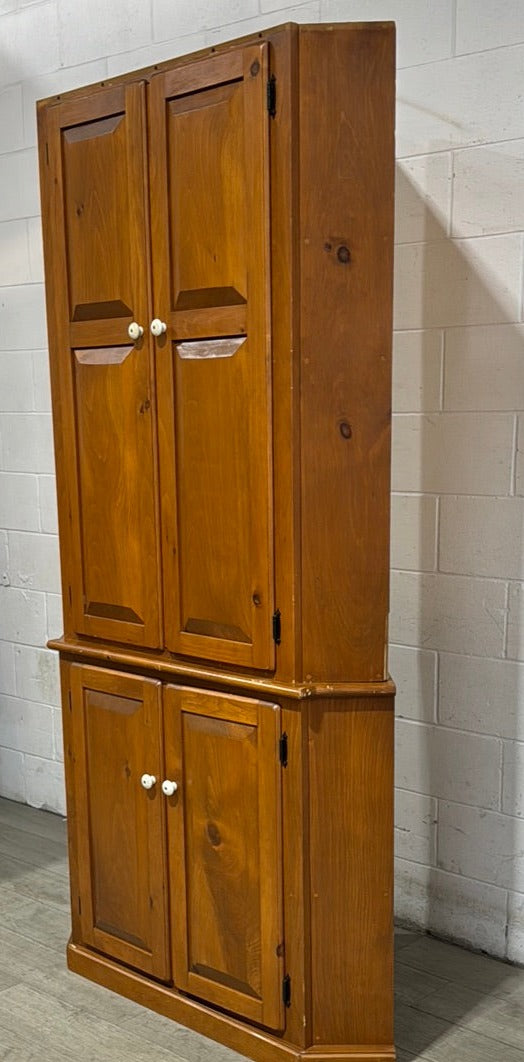 Corner Pine Cabinet