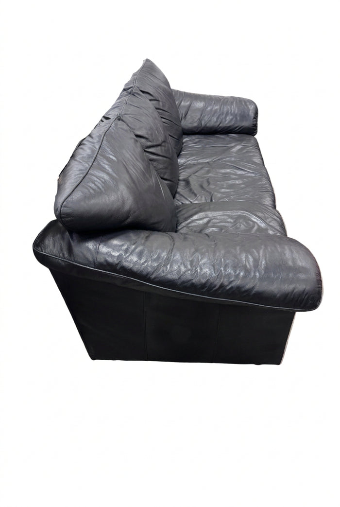 Modern Black 3-Seater Sofa