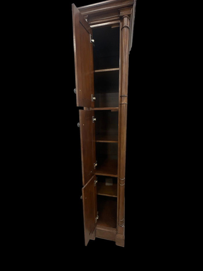 Dark brown storage cabinet