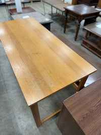 Light Caramel Brown Wood Desk