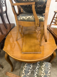 Vintage French Provincial-Style Wood Dining Set