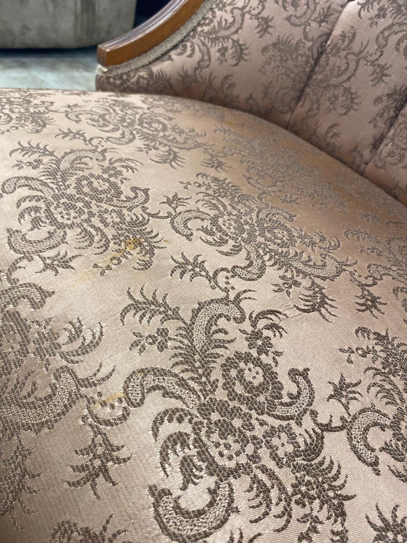 Champagne Tall Back Floral Chair