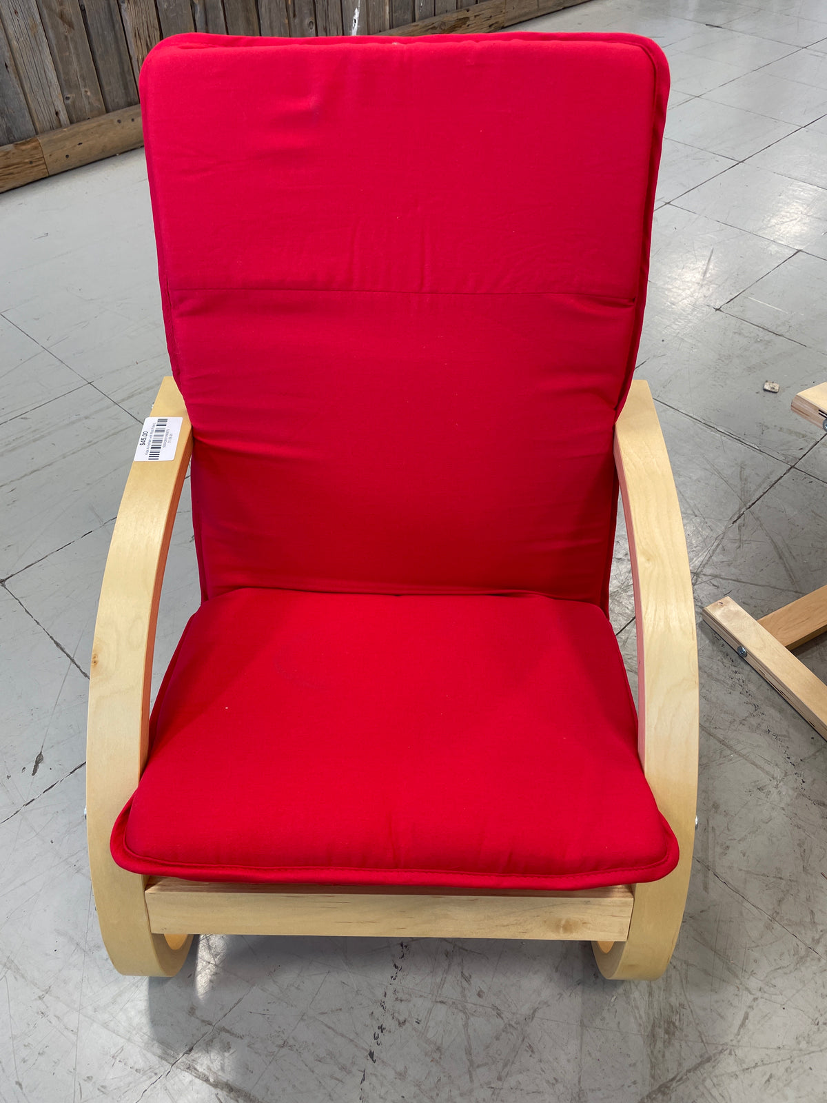 Kids Armchair with Red Fabric