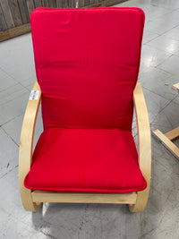 Kids Armchair with Red Fabric