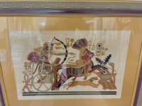 Framed Ancient Egypt Chariot Art