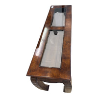 Burled Wood Sofa Table