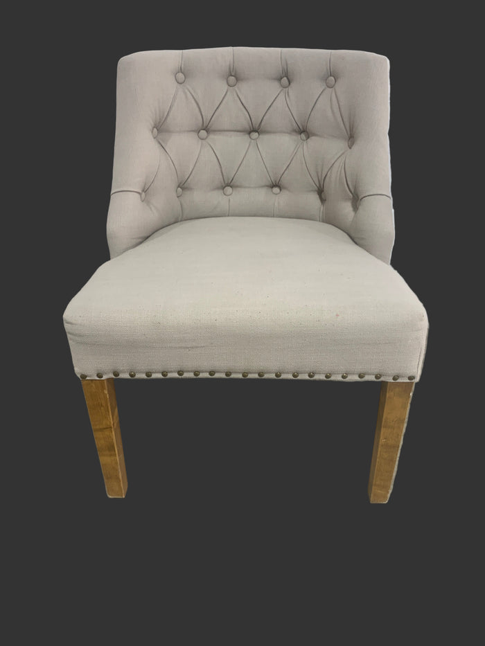 Taupe Linen Chair
