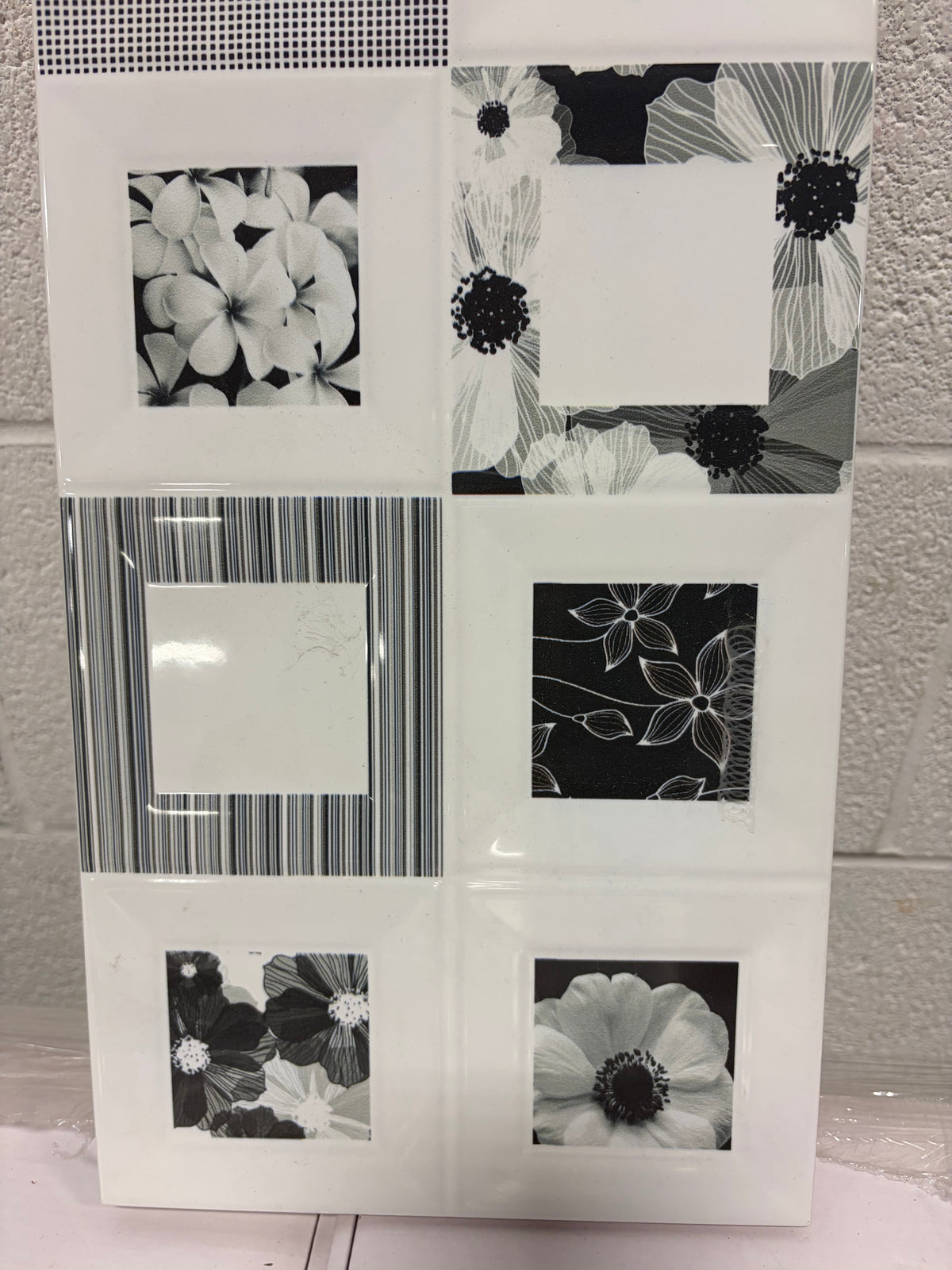 7" x 19" Floral Tile