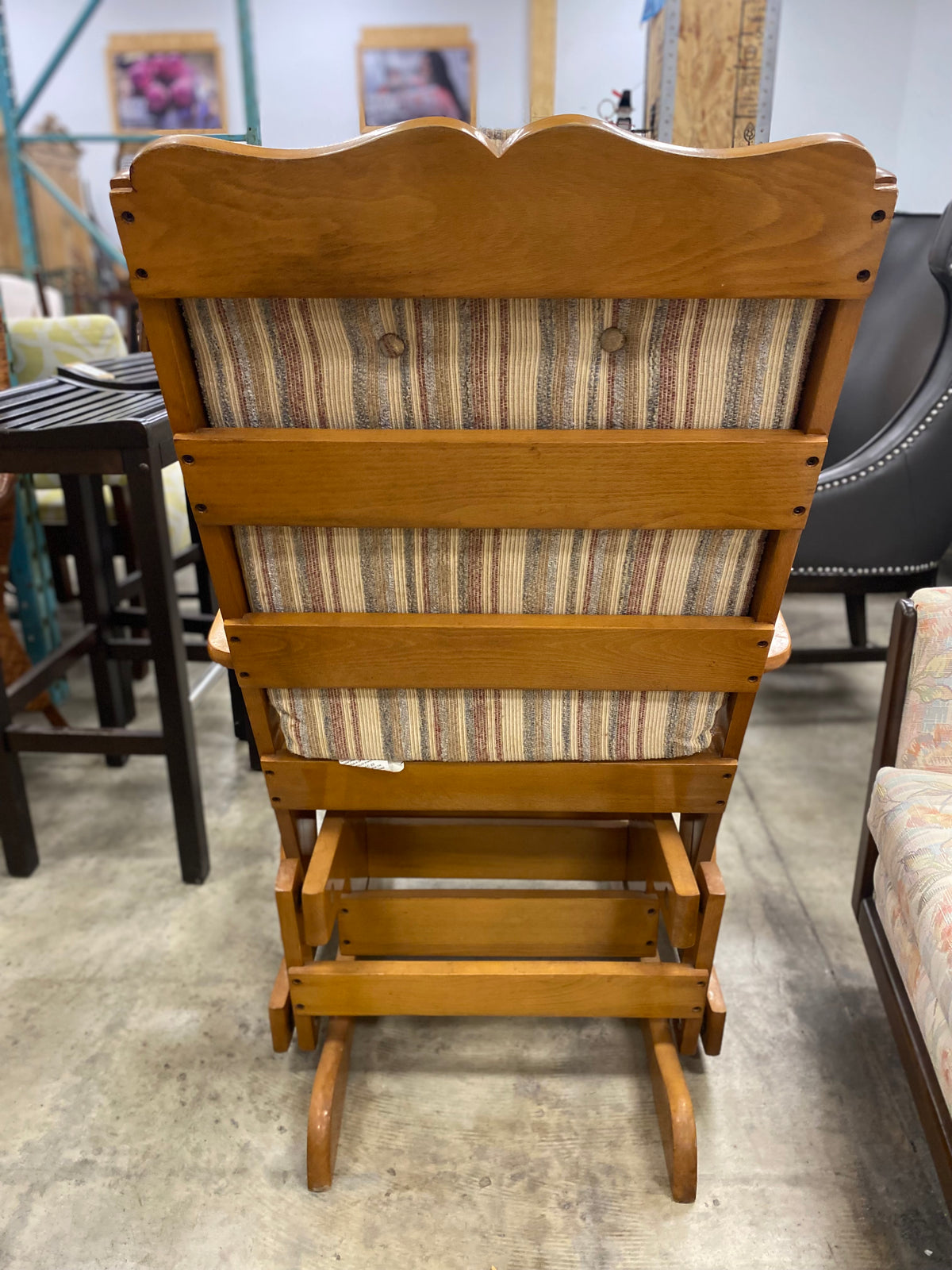 Wood Rocking Chair With Cushions