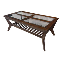 Contemporary Coffee Table with Glass Panes