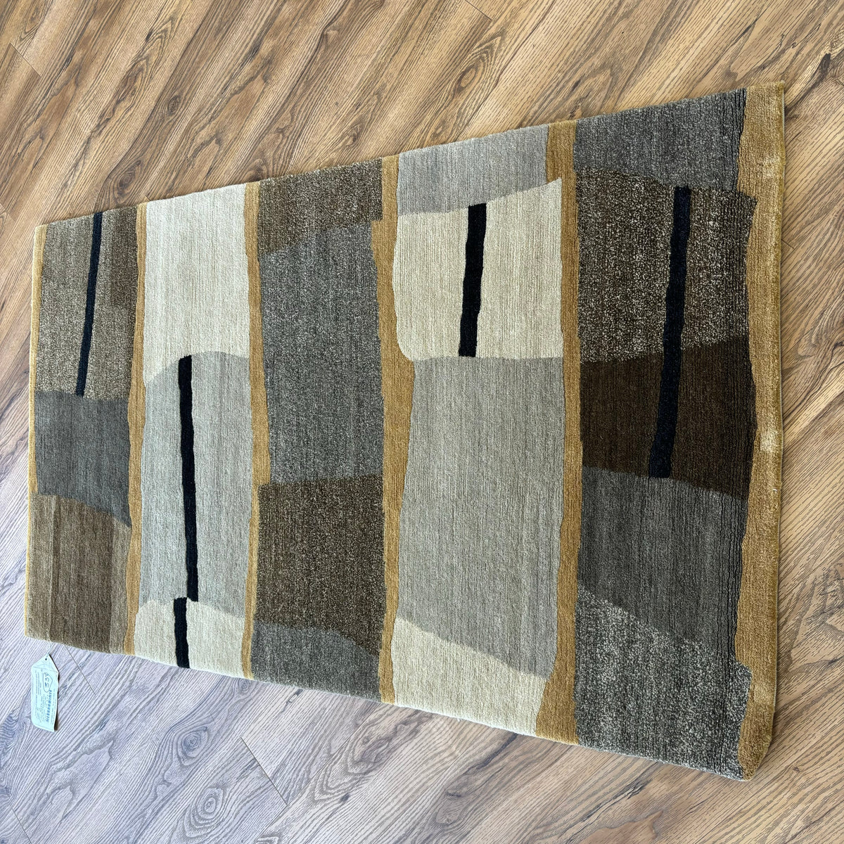 3x5-ft Taba Blackstone Rug, 100% Wool, 2-0047301