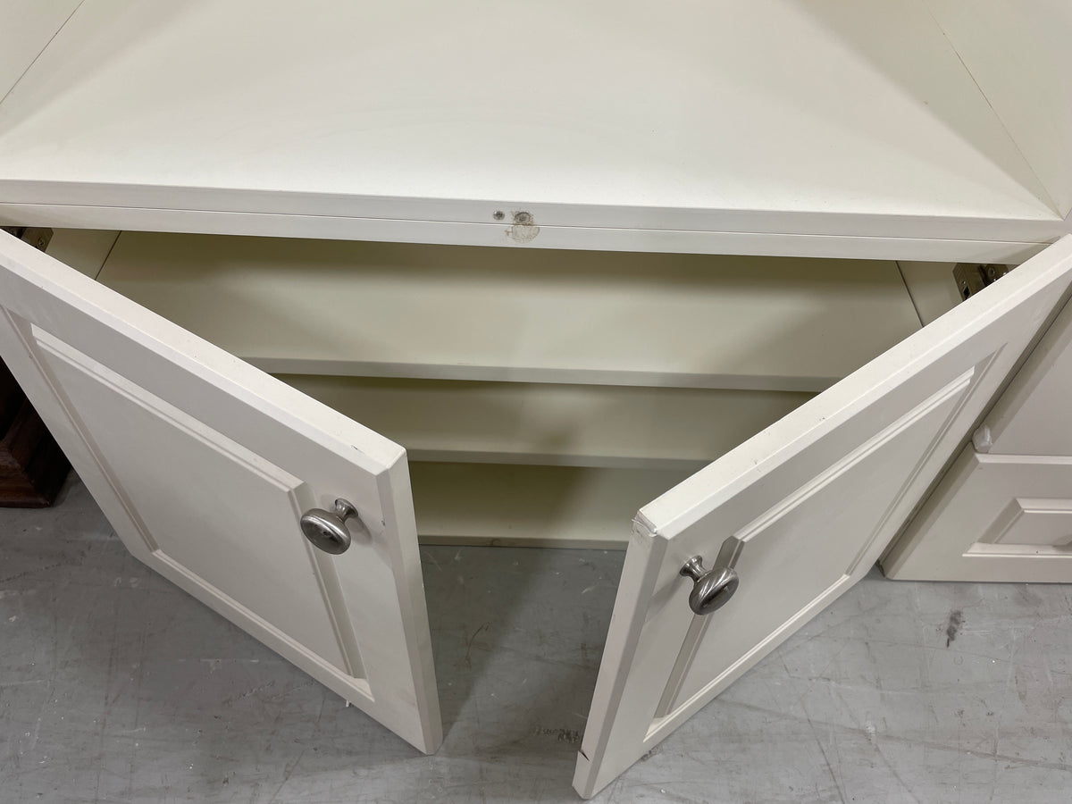 101" White Entertainment Center