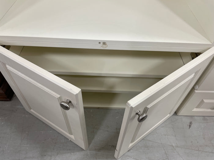 101" White Entertainment Center