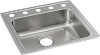 Elkay 5-Hole Gourmet Lustertone Stainless Steel Sink LRAD2219655