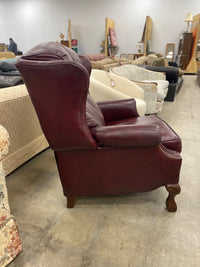 Burgundy Pleather Recliner