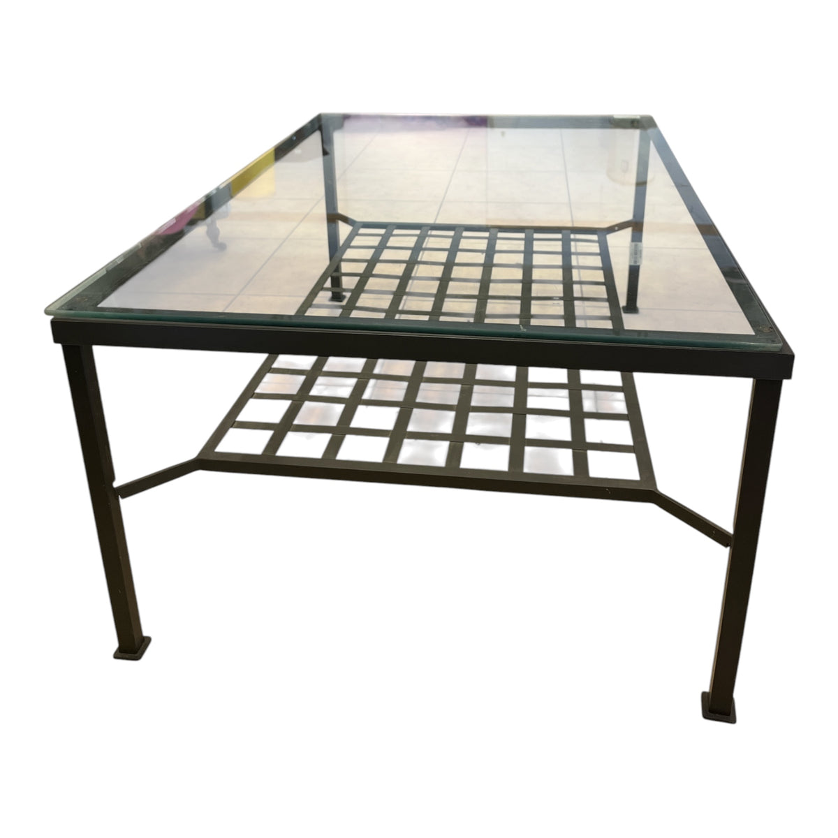 Lauer Metal & Glass Coffee Table