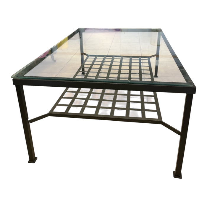 Lauer Metal & Glass Coffee Table