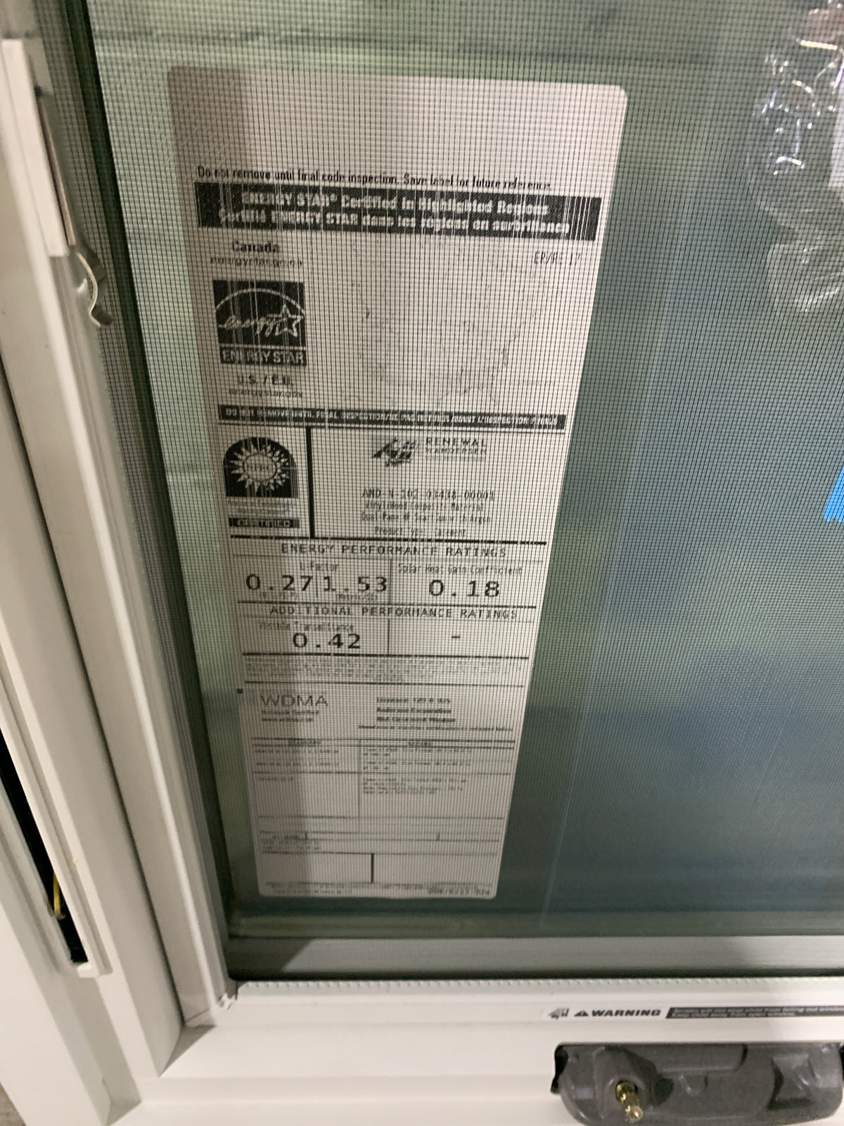 Dual Pane Window (22.5" x 61")