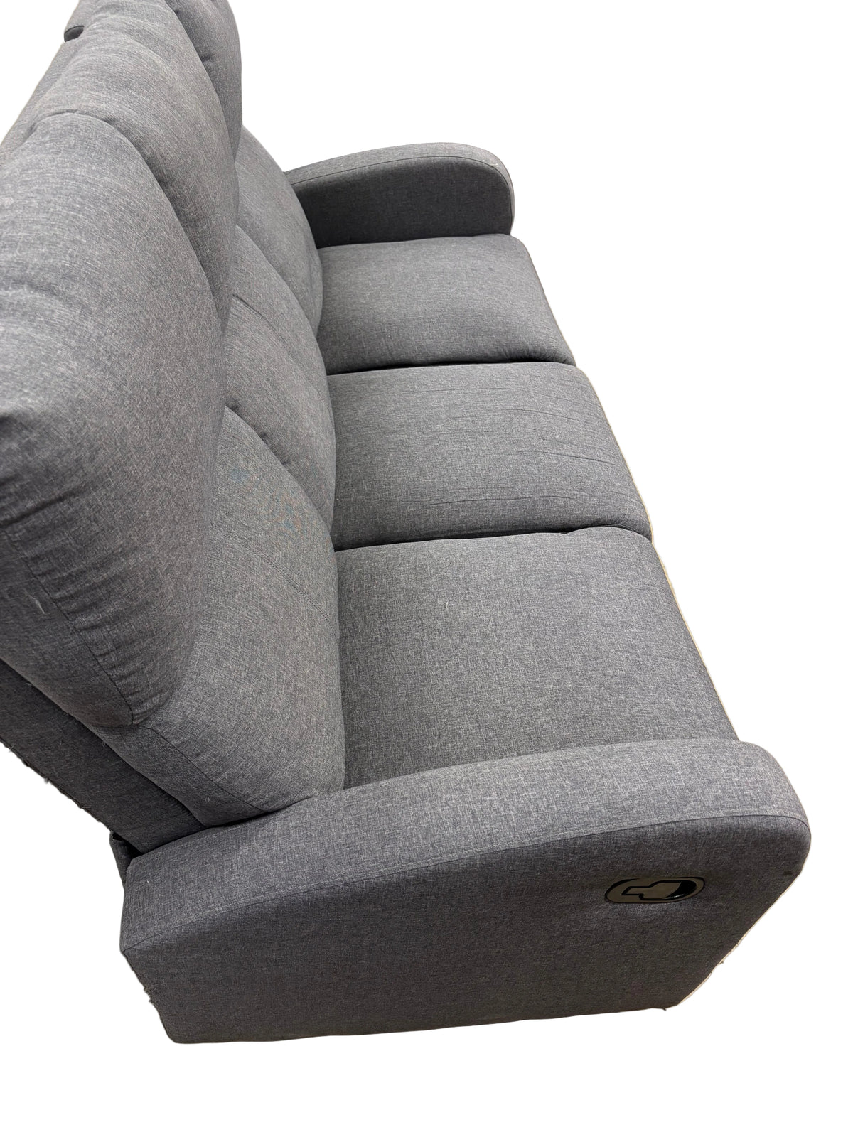 Grey 3-Seater Reclining Sofa