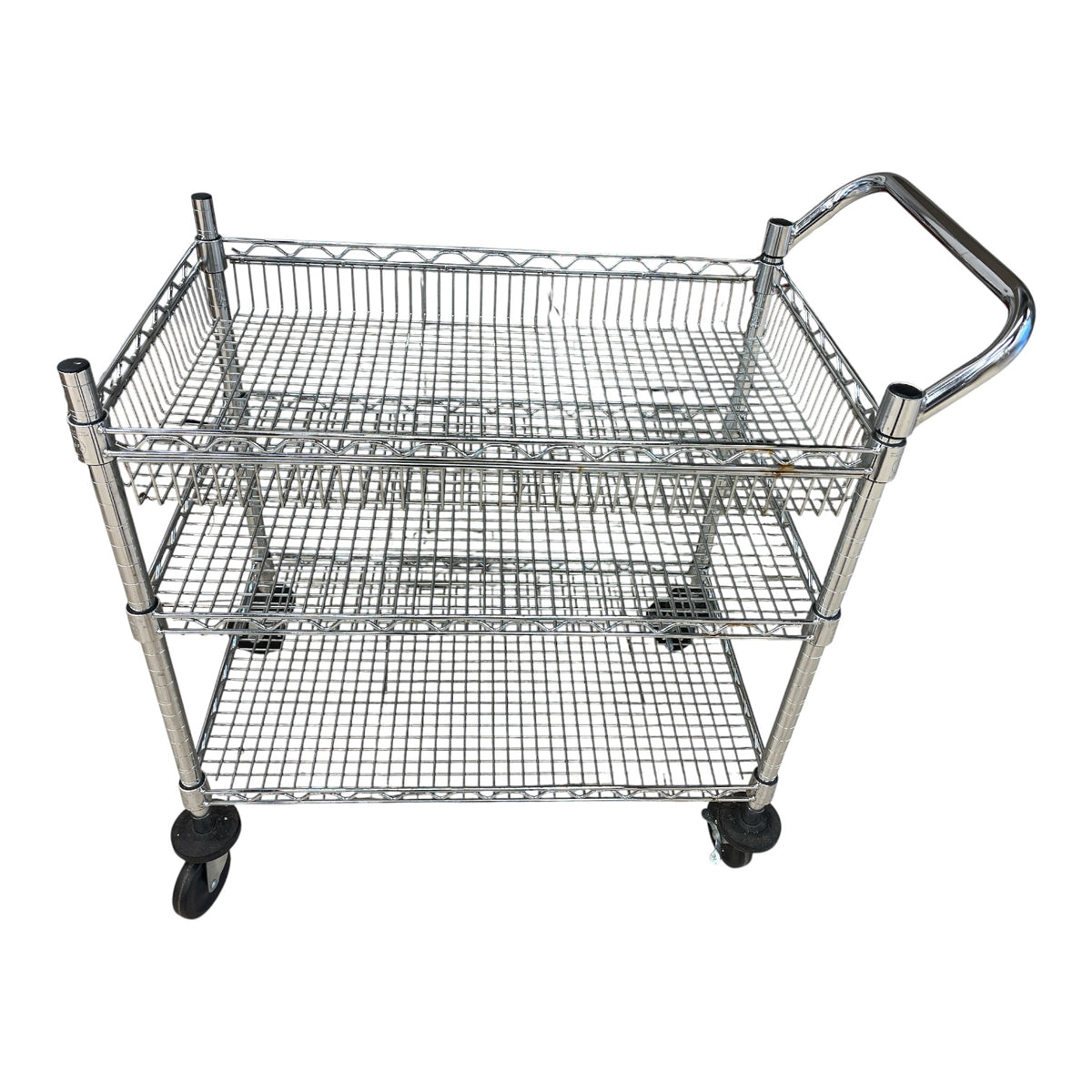 Seville Classics 3 Shelf Commercial Utility Carts