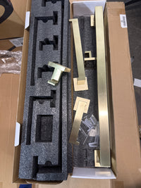 Brushed Gold Bathroom Accessories - Set of 5