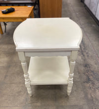 Off-White Small Curved Side Table