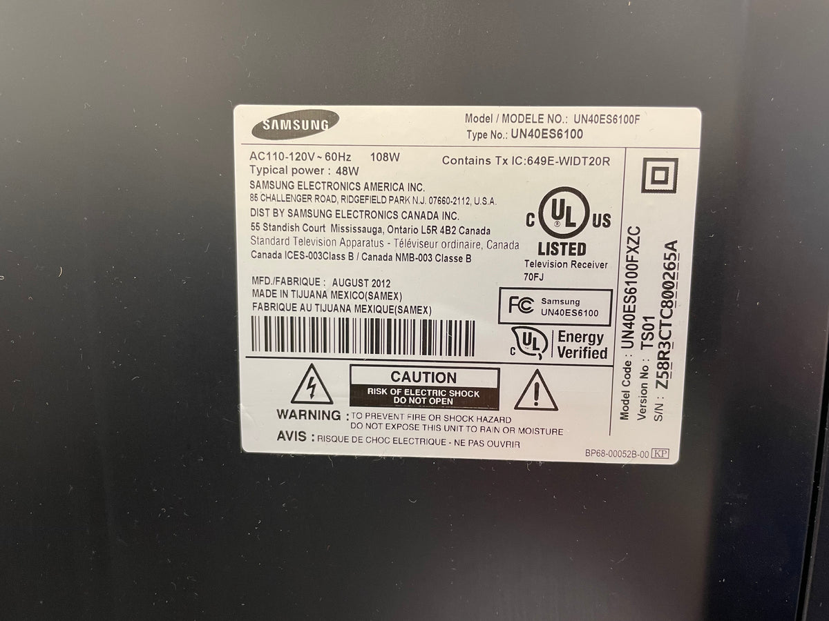 Samsung Smart TV UN40ES6100F (40 in.)