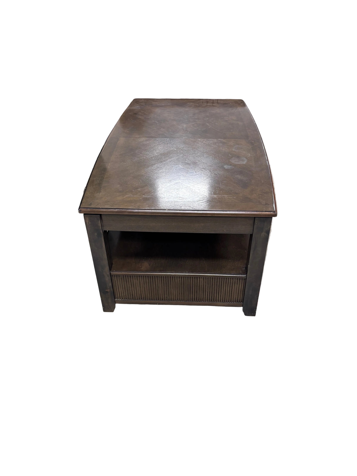 Dark Wood Rectangular Coffee Table