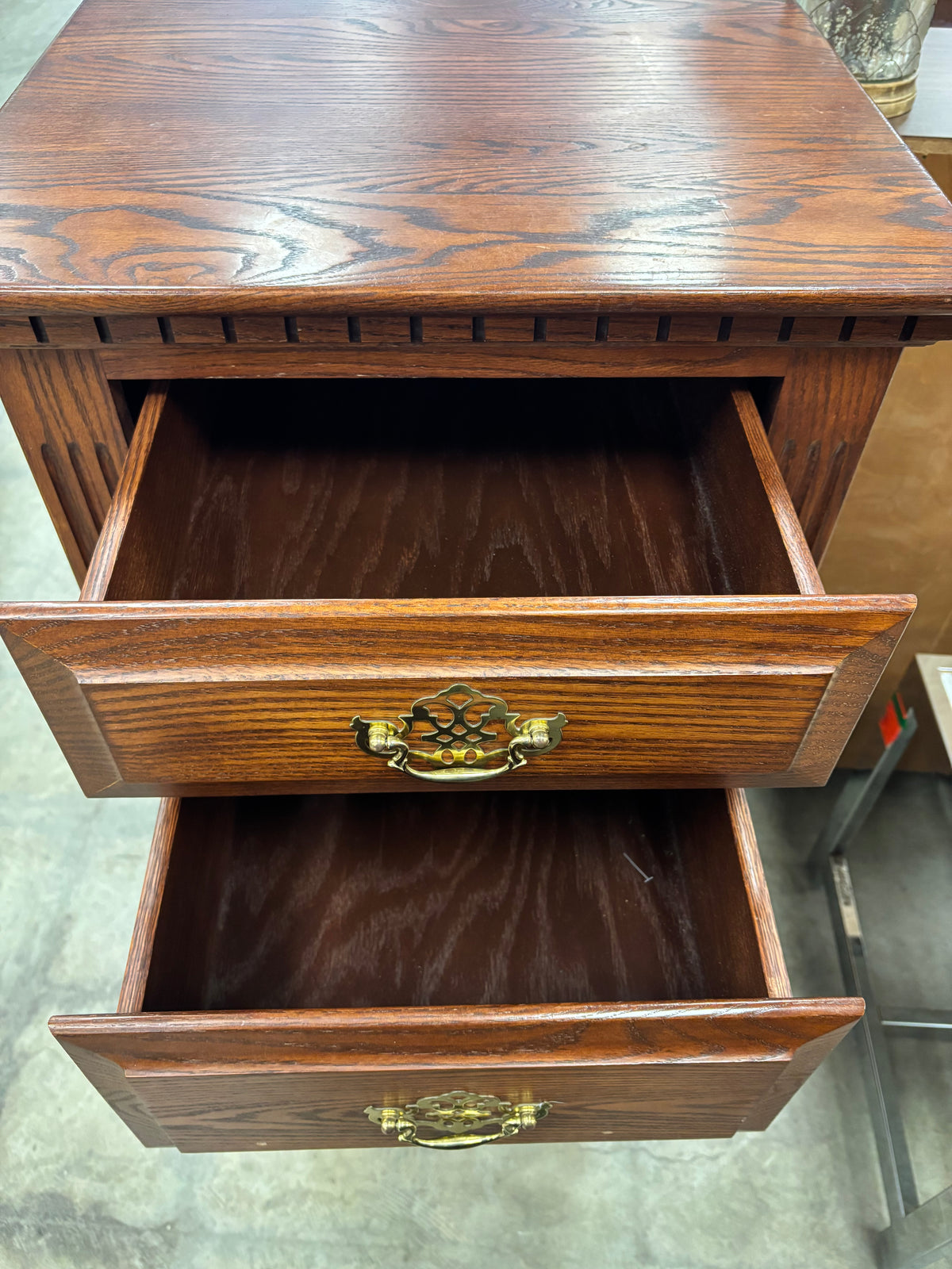 Vintage Wooden Tallboy Chest
