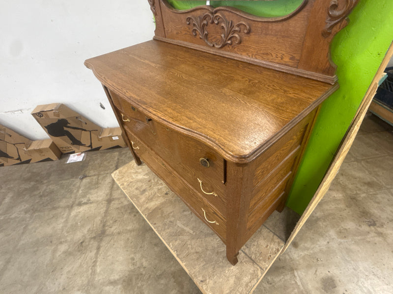 Light Brown Antique Dresser