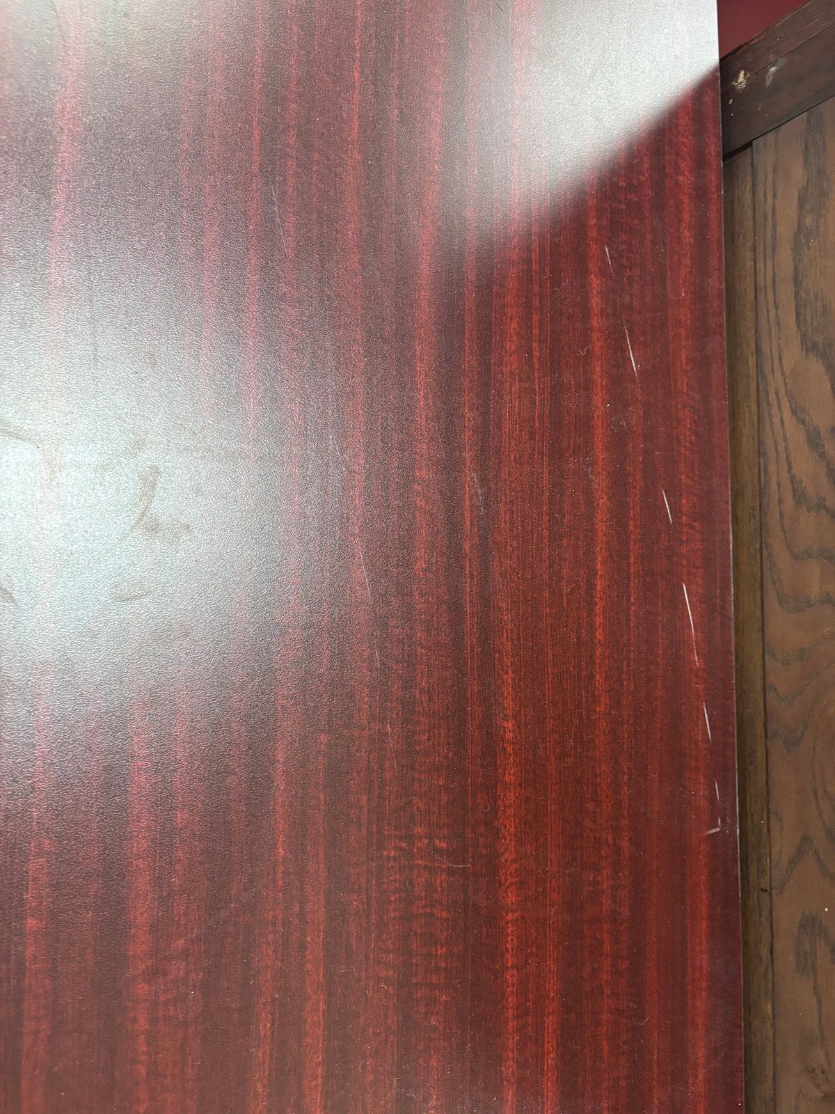 Large Red/Brown Office Desk