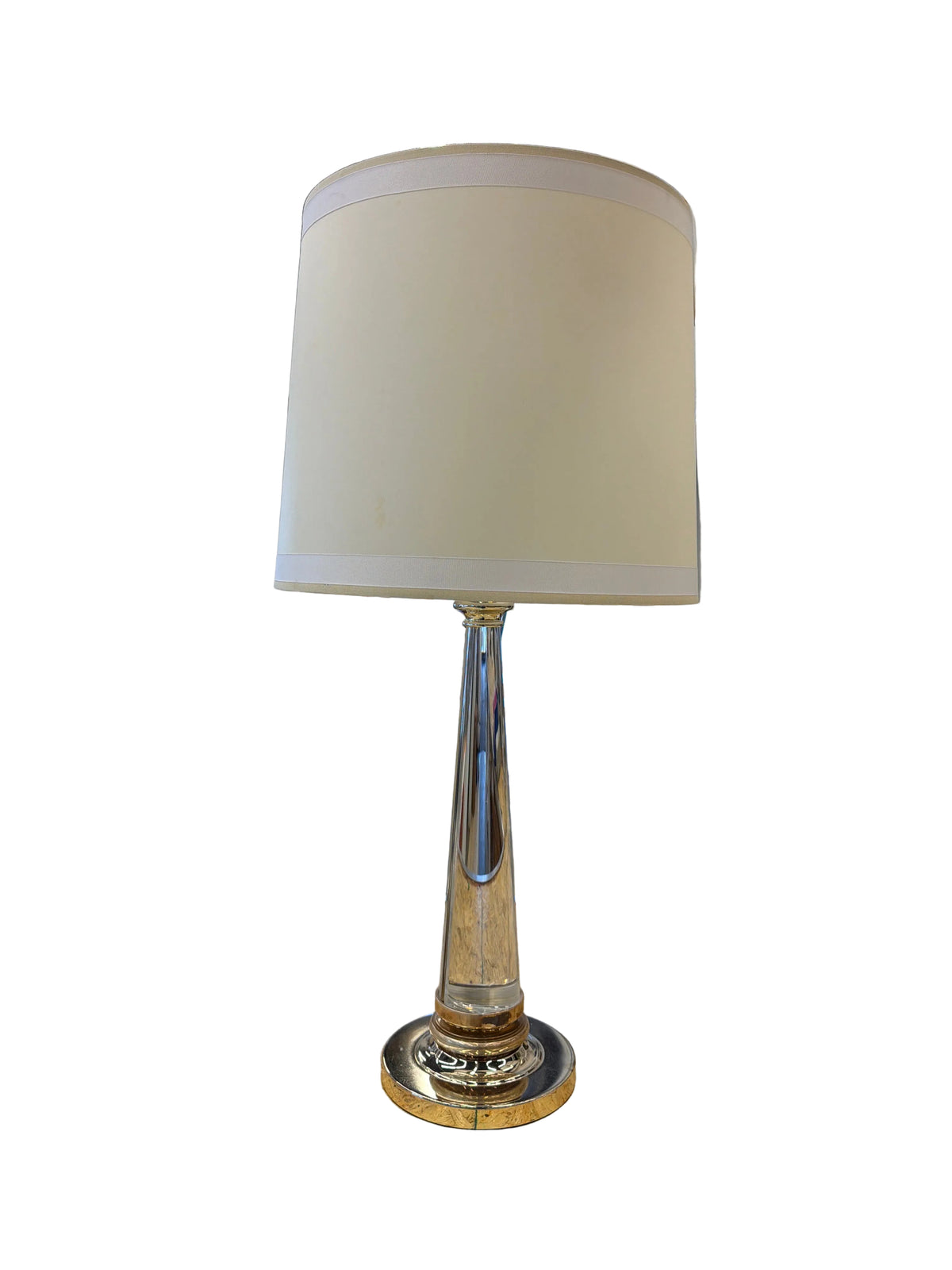 Oneida Lucite & Chrome Base Table Lamp