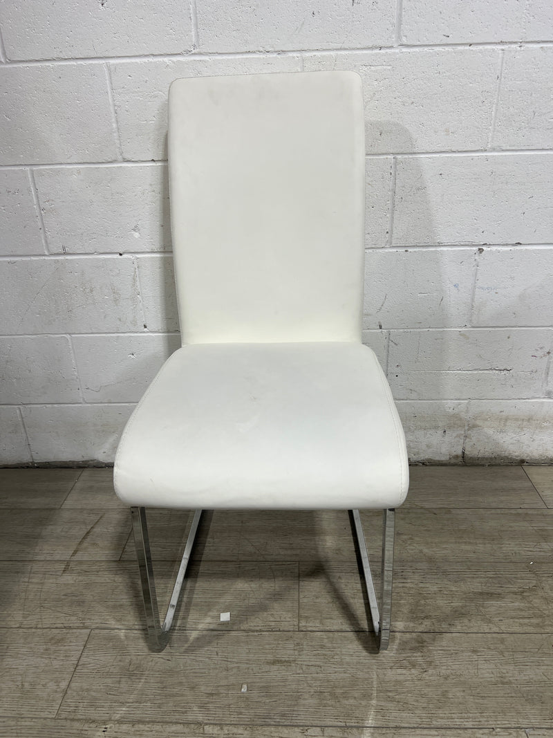 Vinyl Dining Chair White